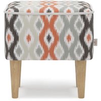 Пуф MONOFIX Одос Принт пуф (абстракция терракот/микровелюр)
