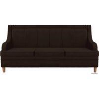 Диван Brioli ЛуиП трехместный (микровелюр, В74 коричневый)