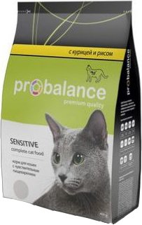 

Сухой корм для кошек Probalance Sensitive с чувствительным пищеварением Курица и рис 1.8 кг