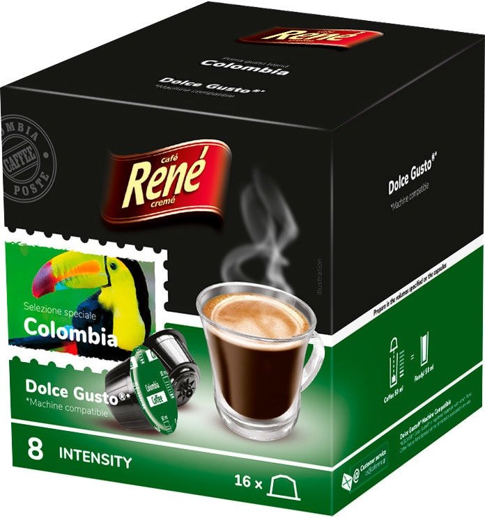 

Кофе в капсулах Rene Dolce Gusto Colombia 16 шт