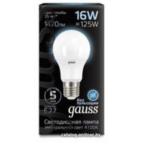 Светодиодная лампочка Gauss LED A60 E27 16 Вт 4100 К 102502216