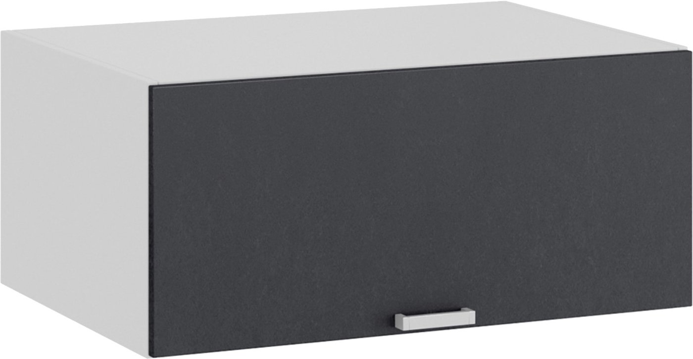 

Шкаф навесной Трия Гранита 1В8ГП (белый/бетон графит)