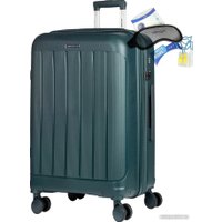 Чемодан-спиннер Mironpan 11197-2 75 см (темный зелено-синий)