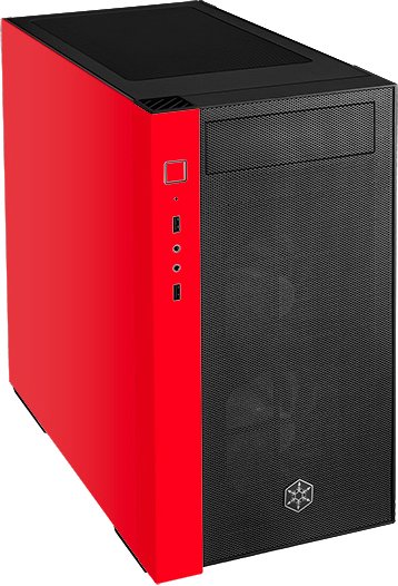 

Корпус SilverStone RL08 (черный/красный)