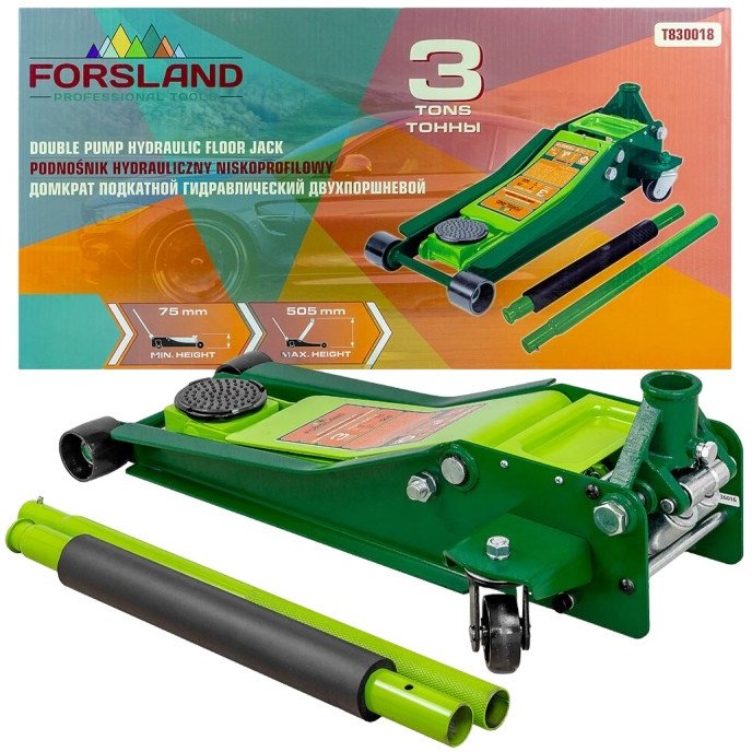 

Подкатной домкрат Forsland T830018 3т