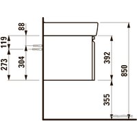  Laufen Pro тумба под умывальник 814967 [4830810959991]