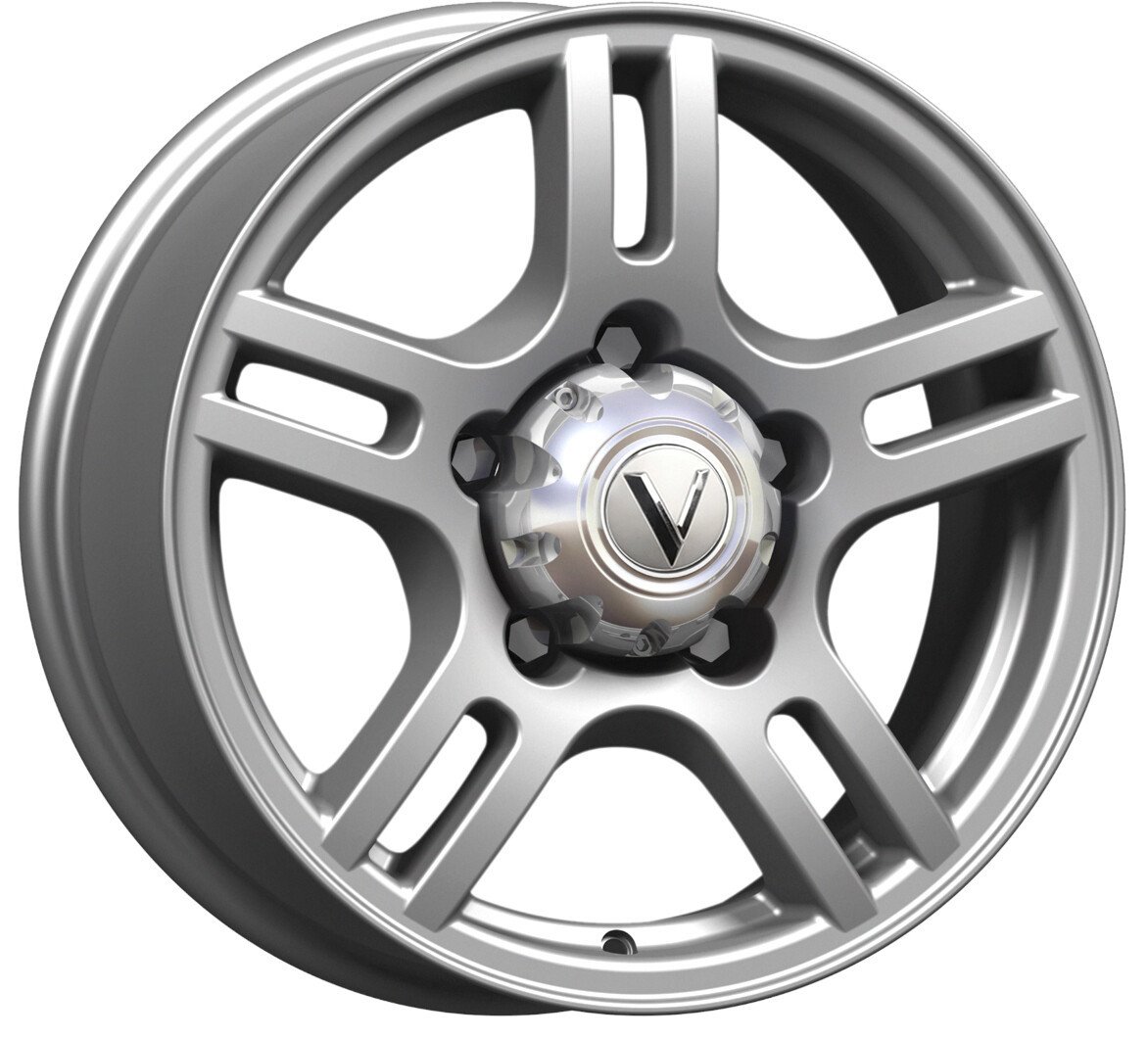 

Литые диски Vector R172 (16_Patriot) 16x7" 5x139.7мм DIA 108.5мм ET 35мм Сильвер S