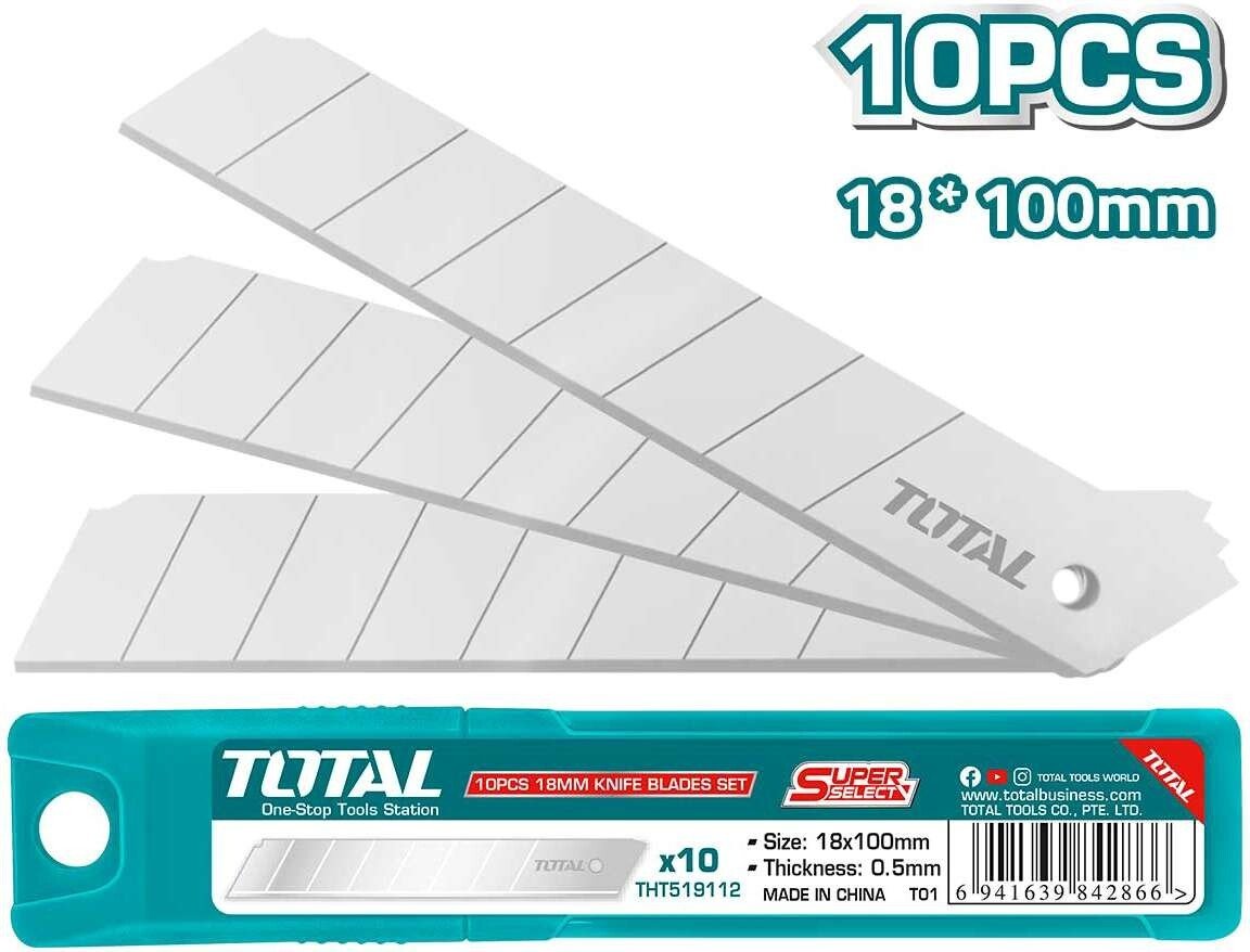 

Набор сменных лезвий Total THT519112 (10 шт.)