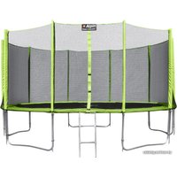 Батут Alpin 4.90 м с защитной сеткой и лестницей