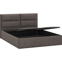 Кровать Трия Глосс универсальная с ПМ тип 1 140x200 (микровелюр Wellmart Latte)