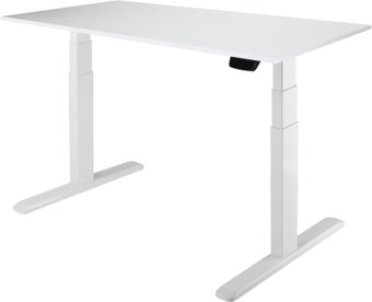 Стол с регулировкой высоты ErgoSmart Ergo Desk Prime 1200x650x18 мм (альпийский белый/белый)