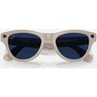 Умные очки Ray-Ban Meta Skyler RW4010 (серый глянцевый/прозрачный/синий)
