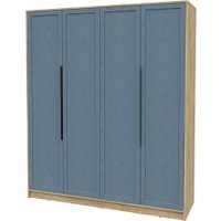Шкаф распашной Интерлиния Концепт Тренд КТ-Ш4 (дуб золотой/дуб лазурный)
