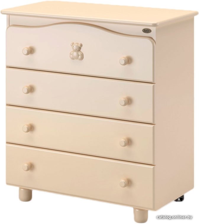 Детский комод Nuovita Fasto 84x90x44 см (слоновая кость)