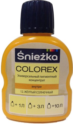 Sniezka Colorex 0.1 л (№12, желтый солнечный)
