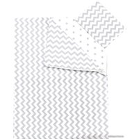 1.5-спальный комплект постельного белья Amarobaby Time to Sleep Зигзаг AMARO-3403-ZS (серый/белый)