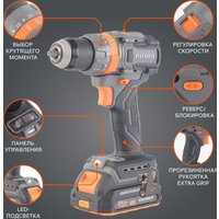 Ударная дрель-шуруповерт Patriot BR 212 UES 180301512 (с 2-мя АКБ, кейс)