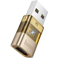 Адаптер Hoco UA36C USB Type-A - USB Type-C (золотистый)