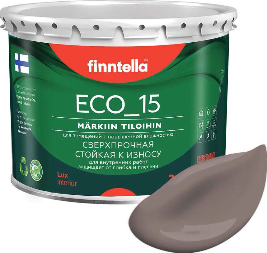 

Краска Finntella Eco 15 Maitosuklaa F-10-1-3-FL074 2.7 л (коричневый)