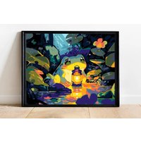 Картина по номерам PaintLine Лягушка в пруду PL-00262