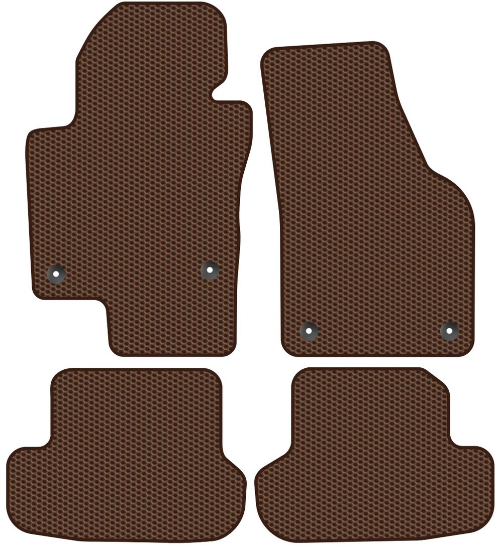 

Комплект ковриков для авто Alicosta Volkswagen Beetle II (хэтчбек 5 дв / 5C1) 2011 - 2016 (коричневый, сота)