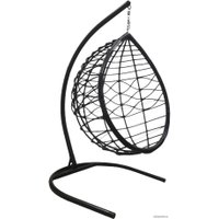 Подвесное кресло M-Group Капля Лори 11530401 (черный ротанг/бежевая подушка)