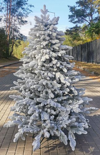 Christmas Tree Ель искусственная литая заснеженная Бревера 2.1 м