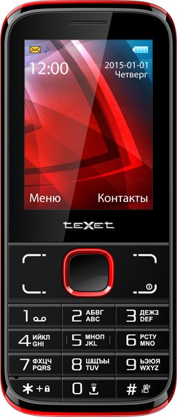 

Кнопочный телефон TeXet TM-D226 Black/Red