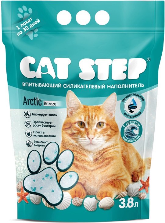 

Наполнитель для туалета Cat Step Arctic Breeze 3.8 л