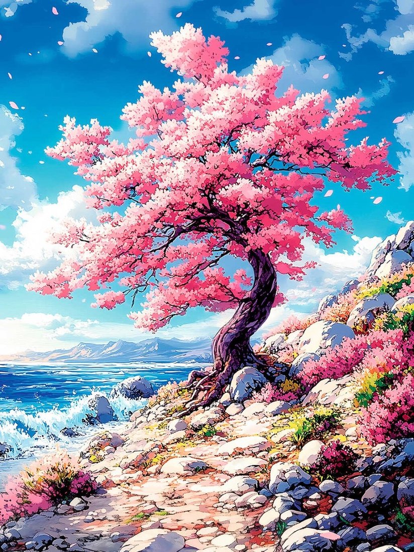 

Алмазная мозаика Феникс+ Сакура у моря 70814