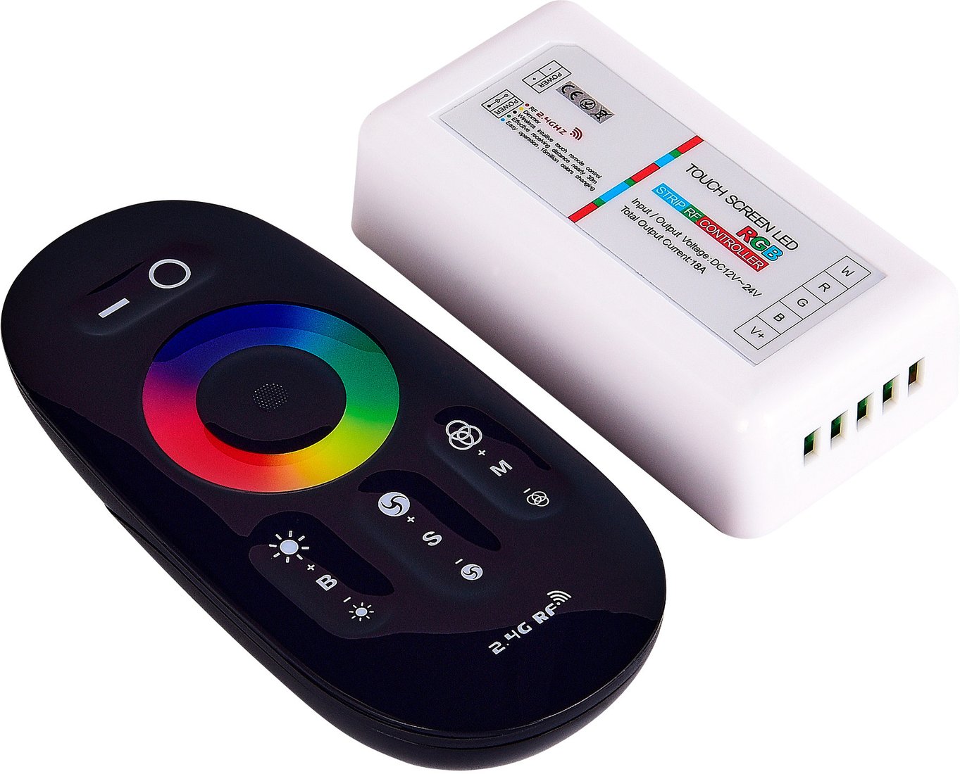 

Контроллер RGBW ST Luce ST9002.500.00RGBW 2,4 G для светодиодной ленты RGBW, 4-канальный DC12-24V; 24А