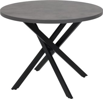 Кухонный стол Аврора Рига D950 (ароза реликтовая/черный)