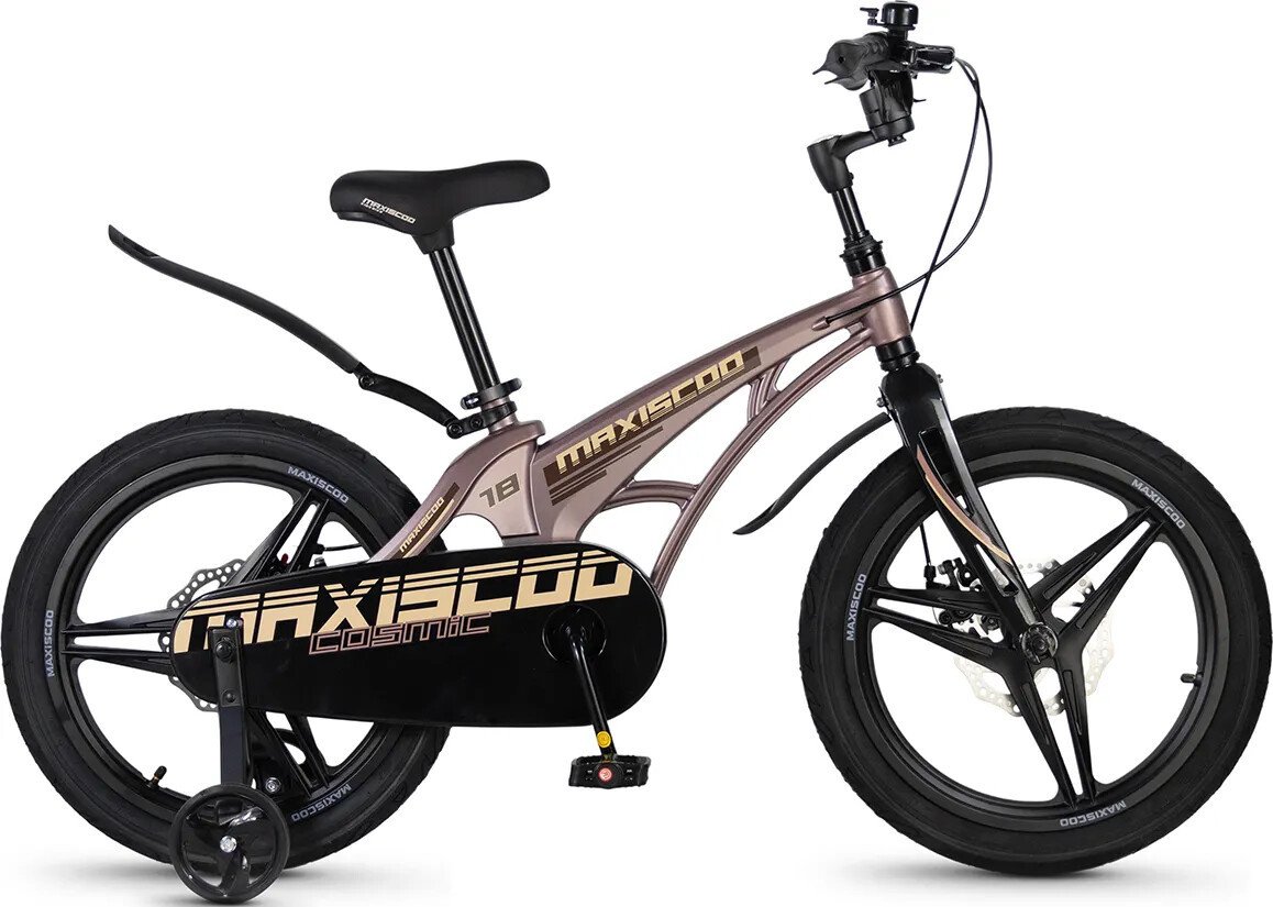 Детский велосипед Maxiscoo Cosmic Deluxe 18 2026 MSC-C1855D (бронзовый матовый)