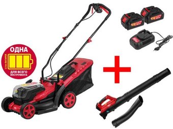 Wortex CBB2018D0011A4 (газонокосилка, воздуходувка, 2 АКБ)