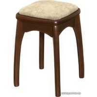 Табурет Элегия Мягкий с фигурной ножкой (Fresca Moonlight/лак орех)