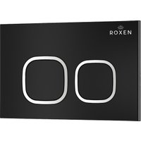 Унитаз подвесной Roxen Porto One Rimless 6 в 1 StounFix Dual Fresh 545591 (кнопка: черный матовый)