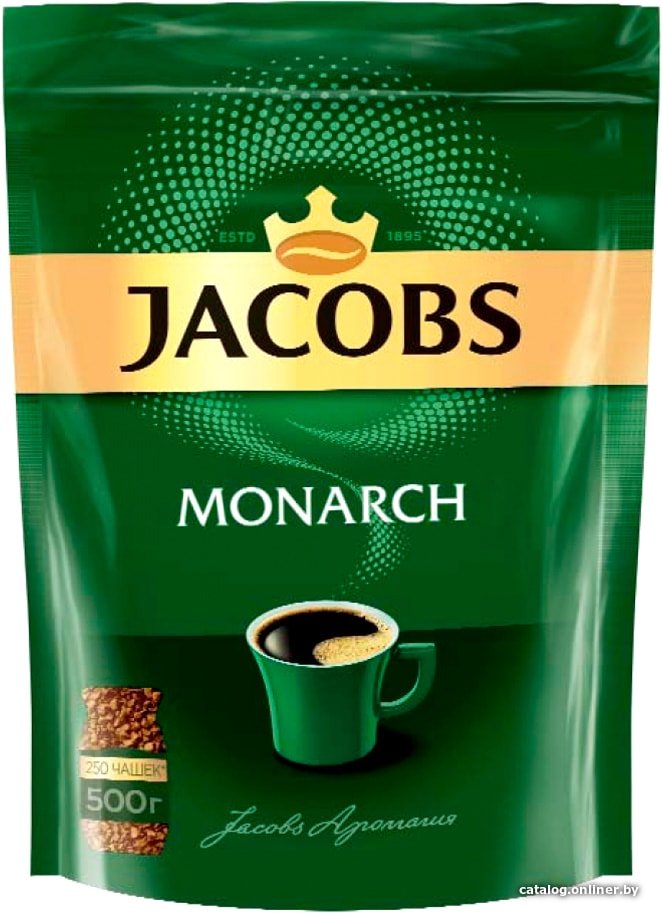 Кофе Jacobs Monarch растворимый 500 г (пакет)