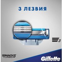 Сменные кассеты для бритья Gillette Mach3 Turbo (12 шт)