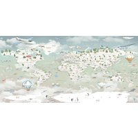 Фотообои Citydecor Детская Карта мира 351 546x265 в Витебске