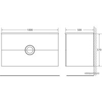  BelBagno Тумба под умывальник Onda-1000-2C-SO-BL (bianco lucido)