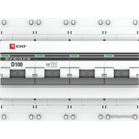 Выключатель автоматический EKF PROxima 4P 100А (D) 10kA ВА 47-100 mcb47100-4-100D-pro