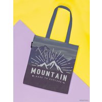 Сумка шоппер JoyArty Исследование гор ткань под лен bsh_41750