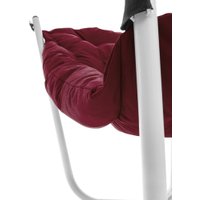 Кресло M-Group Чил 29360102 (2 шт, белый/бордовая подушка)