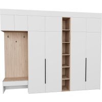 Стенка Рэйгрупп Рэй P245-B11-3-EBE В11-3 (дуб элисон/белый премиум)