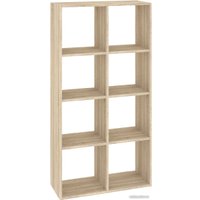 Стеллаж Кортекс-мебель Дельта-8 71x140 (дуб сонома)