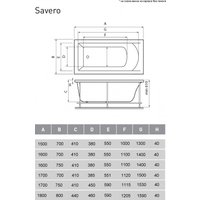 Ванна Vayer Savero 150x70