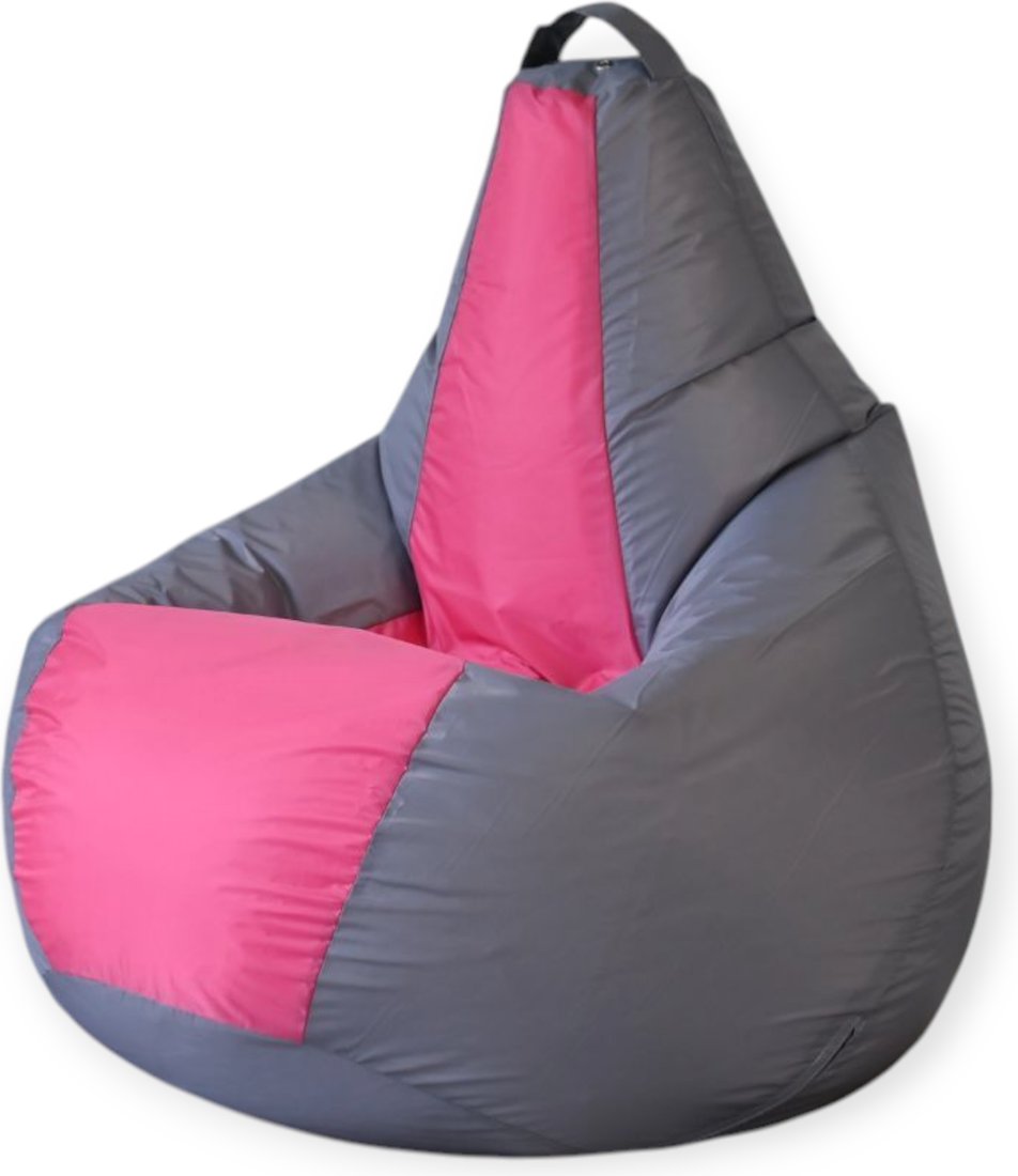 

Кресло-мешок Mio Tesoro Груша Kombo XXL GF-130x85-SF (серый/фуксия)