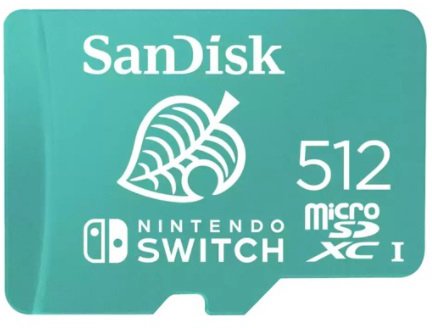 

Карта памяти SanDisk Nintendo Switch Licensed Card Animal Crossing Edition microSDXC 512GB SDSQXAO-512G-GN3ZN