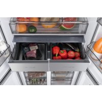 Холодильник side by side Weissgauff WCD 590 NoFrost Inverter Premium EcoFresh Inox Glass