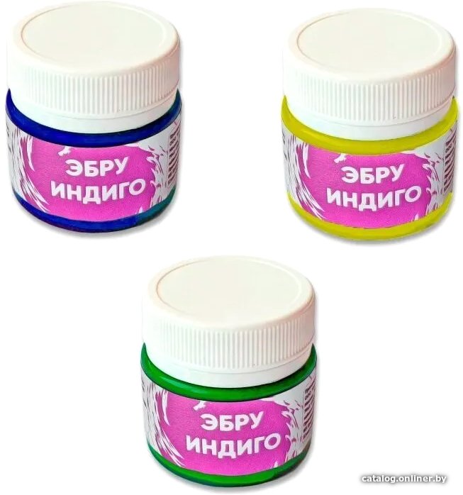 Набор для рисования Unid Эбру Индиго EUMIX1 (желтый/синий/зеленый)